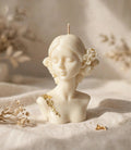 ANIMA IN FIORE-Candela Busto Donna con Foglia Oro | Collezione Anima