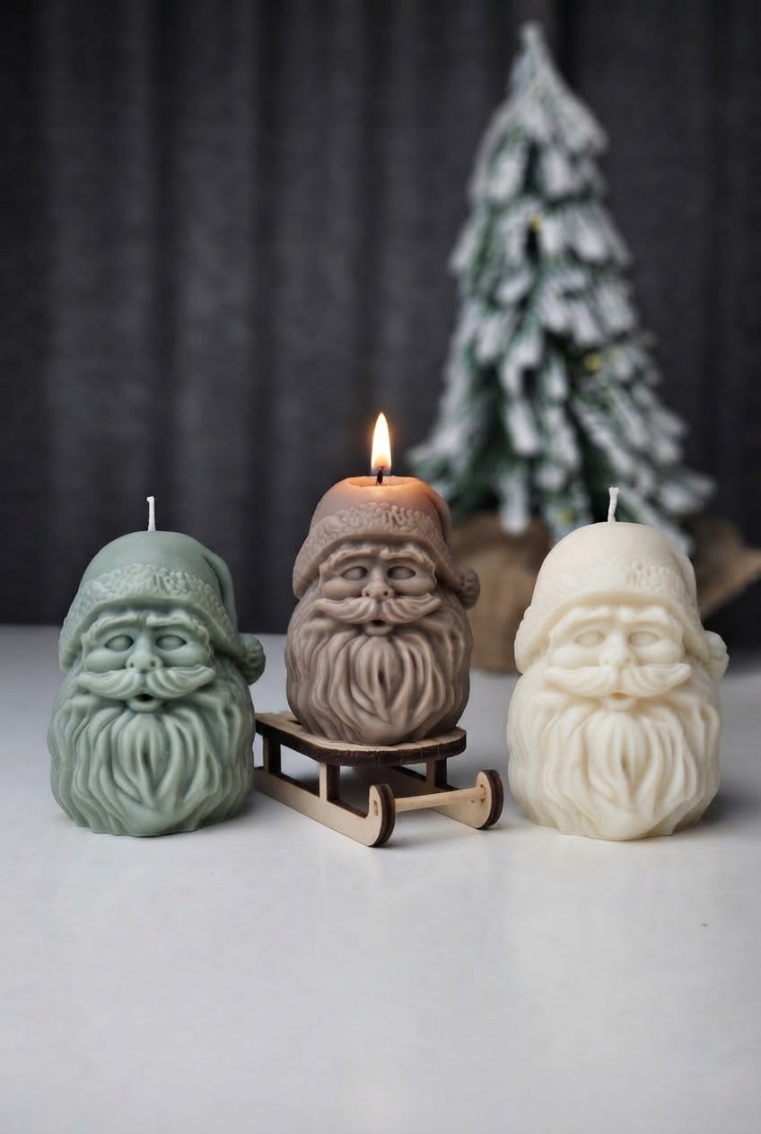 Babbo del Bosco - Candela Babbo Natale Artigianale