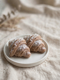 Candela Artigianale a Forma di Croissant | Candela Decorativa Effetto Pasticceria per la Casa