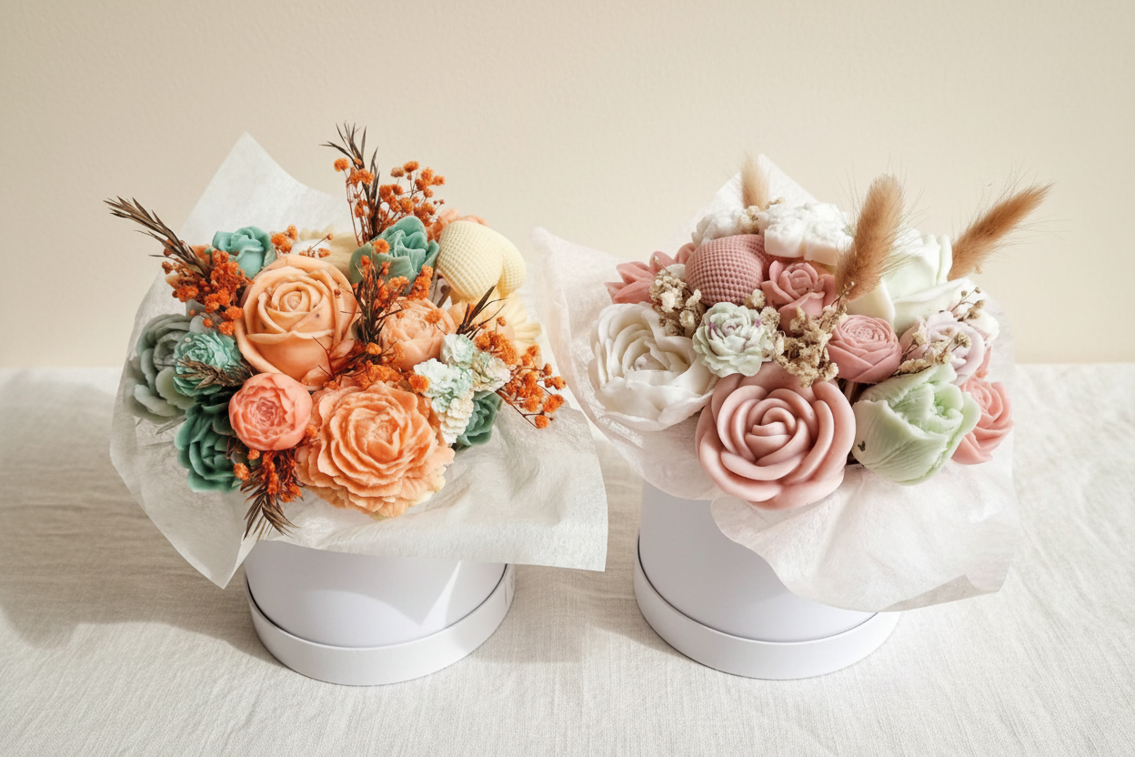 Sfondo minimalista bouquet